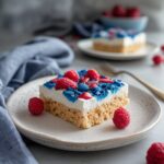 Gorgeous Red, White & Blue Rice Krispie Treats