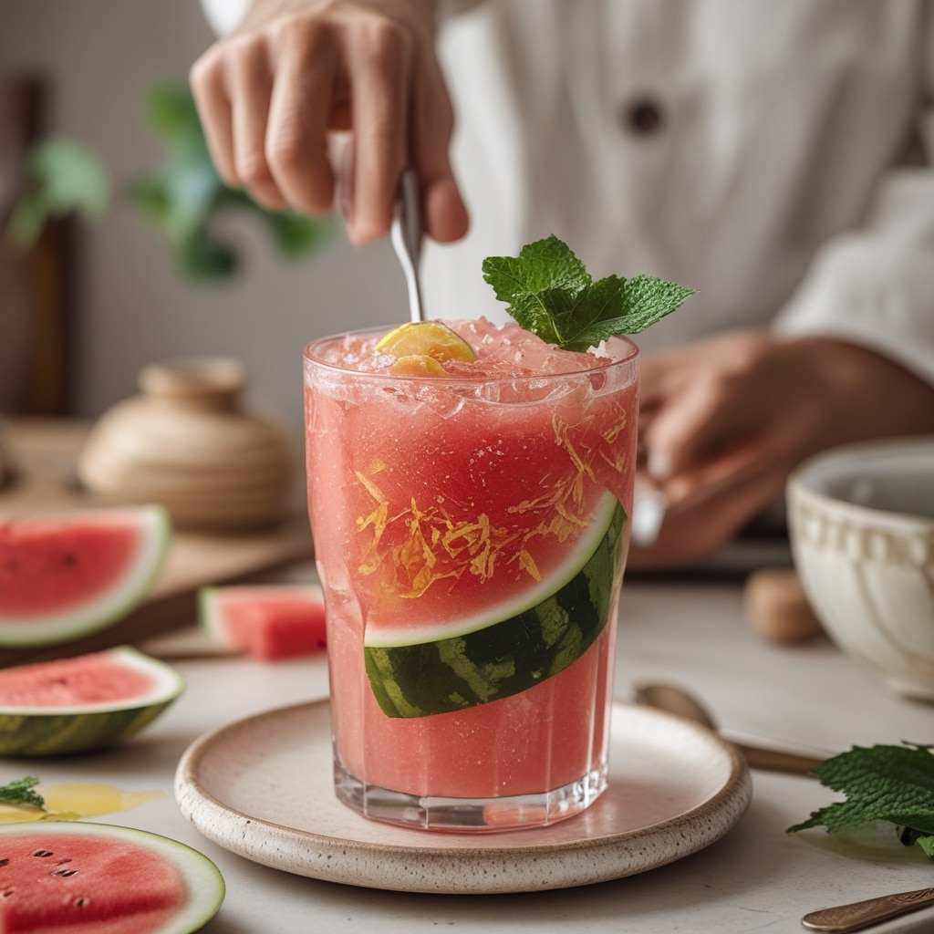 Watermelon Mojito Mocktail