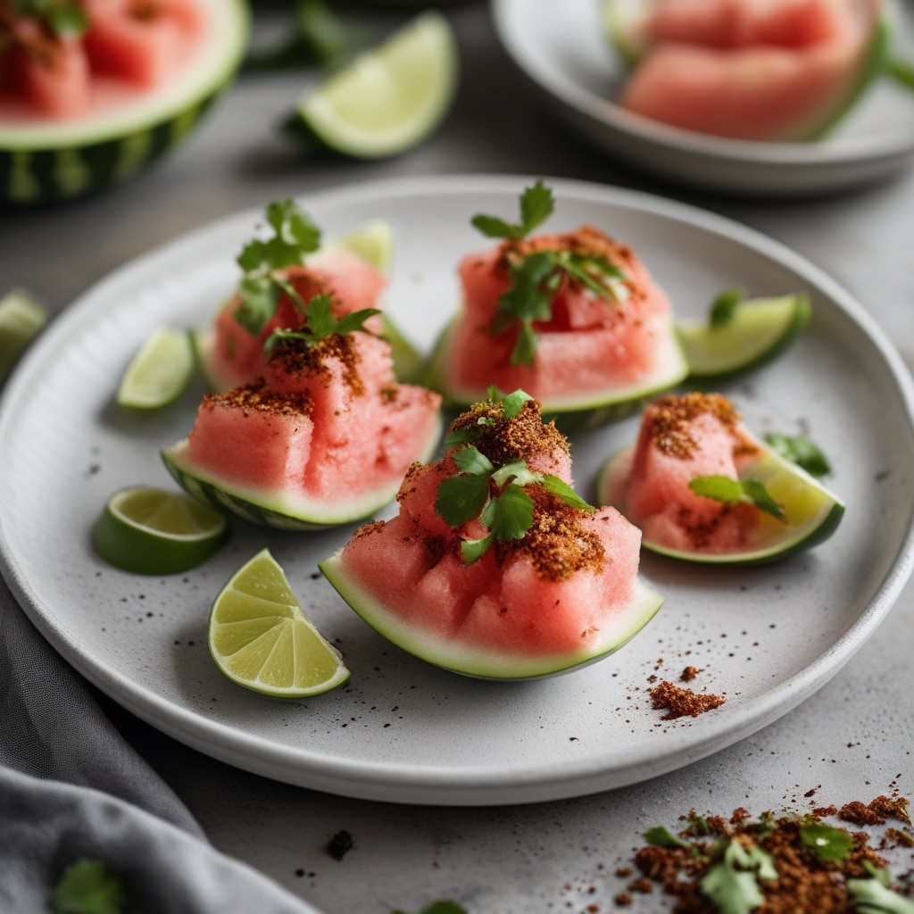 Chili Lime Watermelon Bites