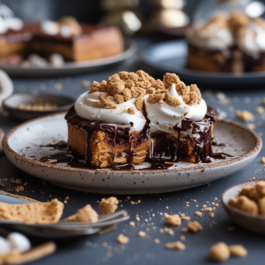 S'mores Lava Cake for Chocolate Lovers