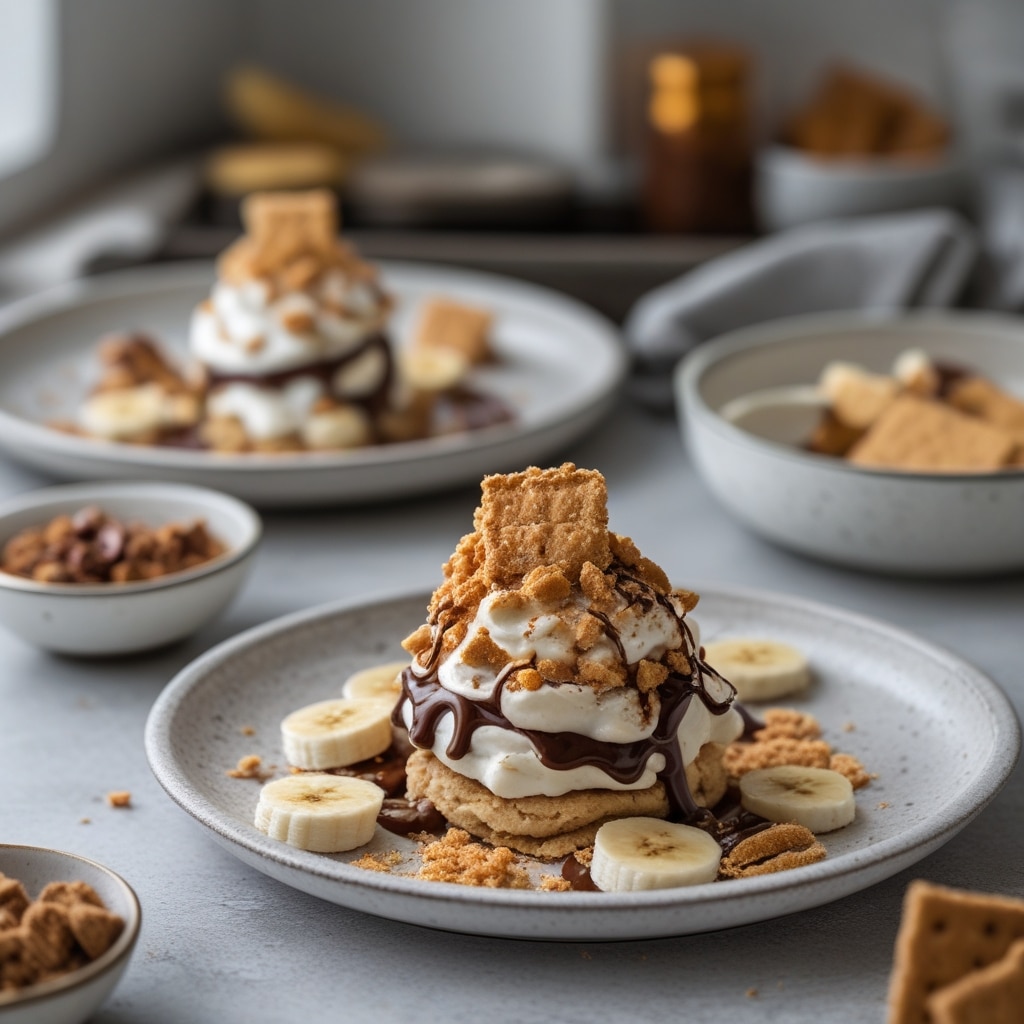 Banana S'mores Sundaes