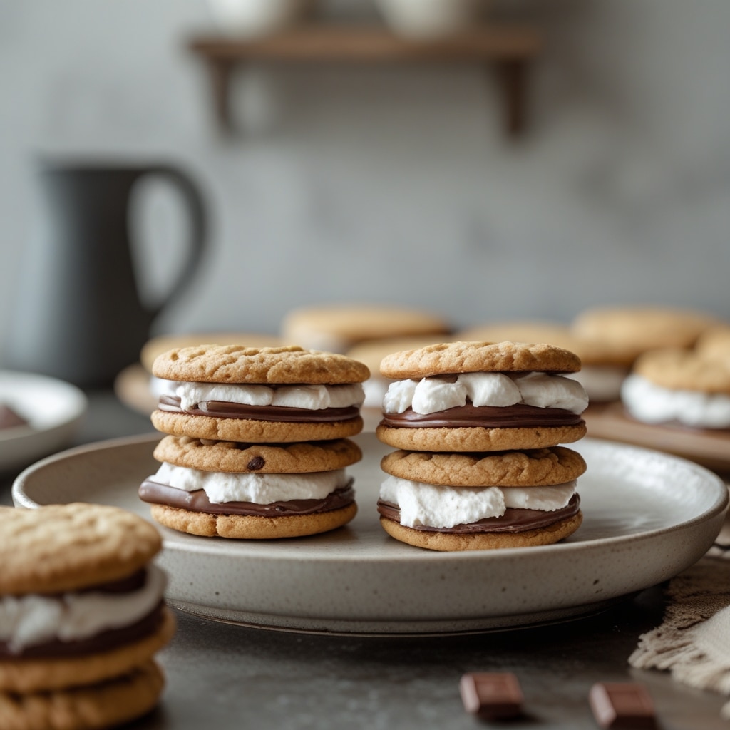 S'mores Cookie Sandwiches with Frosting