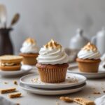 S'mores Cupcakes with Marshmallow Frosting
