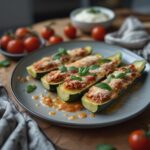Italian Stuffed Zucchini Boats