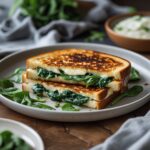 Gourmet Grilled Cheese with Spinach