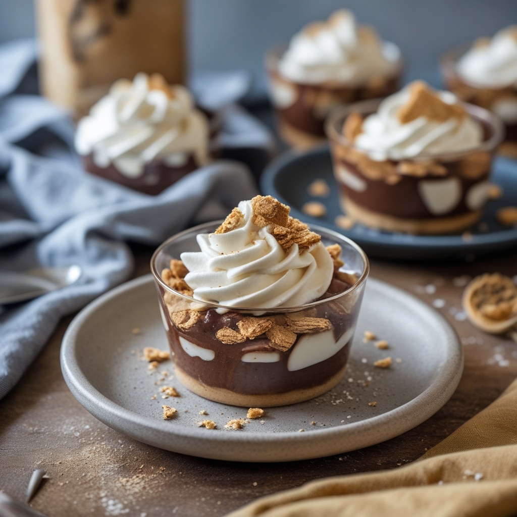 S'mores Pudding Cups: Layered Delight