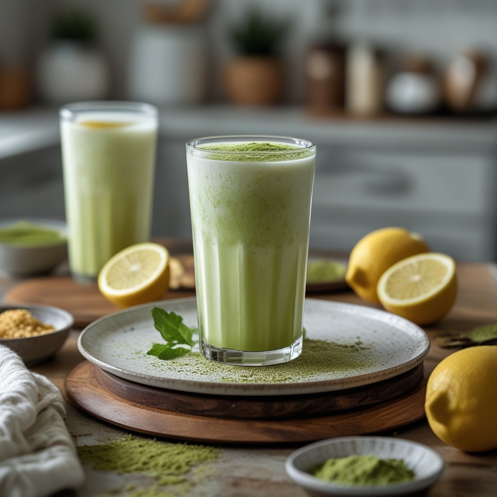 Matcha Lemonade Energy Drink