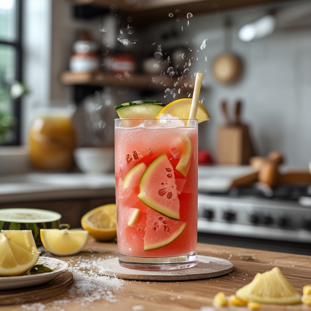 Watermelon Lemonade Refresher