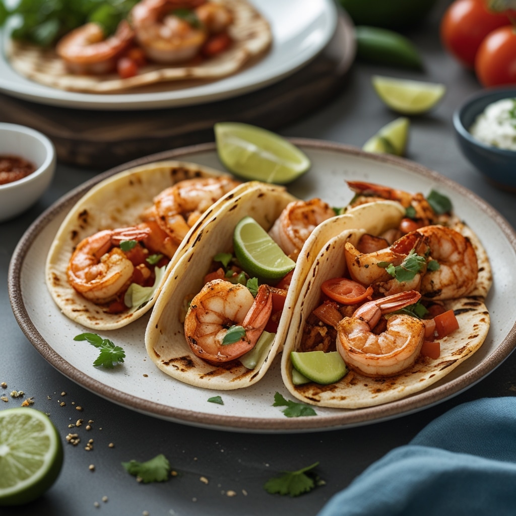 Sweet and Spicy Grilled Shrimp Tacos