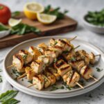 Grilled Lemon Herb Chicken Skewers