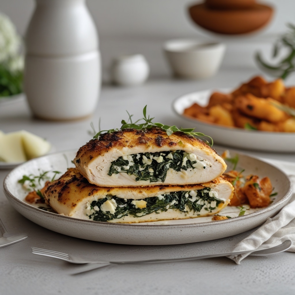 Spinach and Feta Grilled Stuffed Chicken