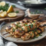 Grilled Lemon Herb Chicken Skewers