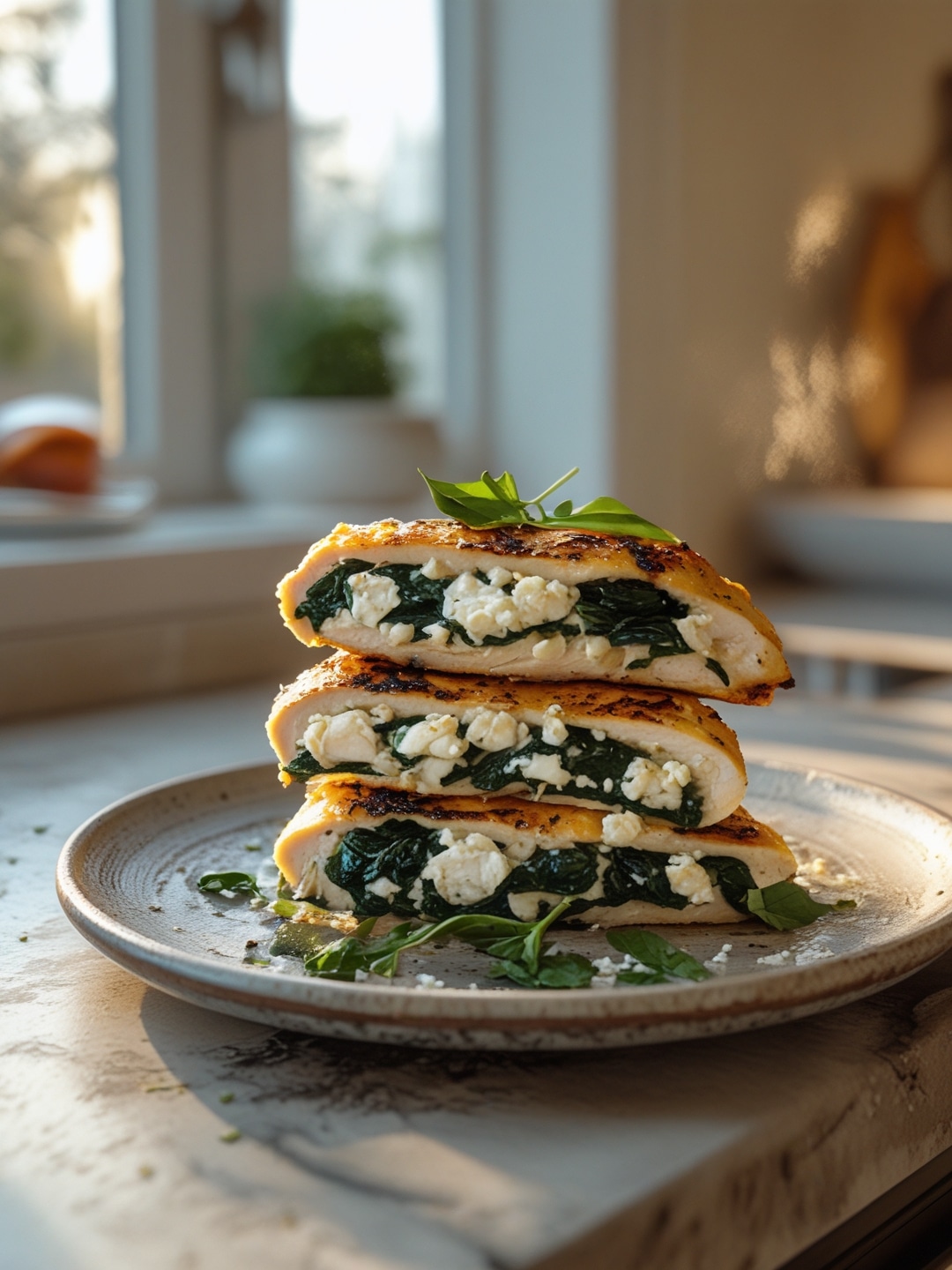 Spinach and Feta Grilled Stuffed Chicken