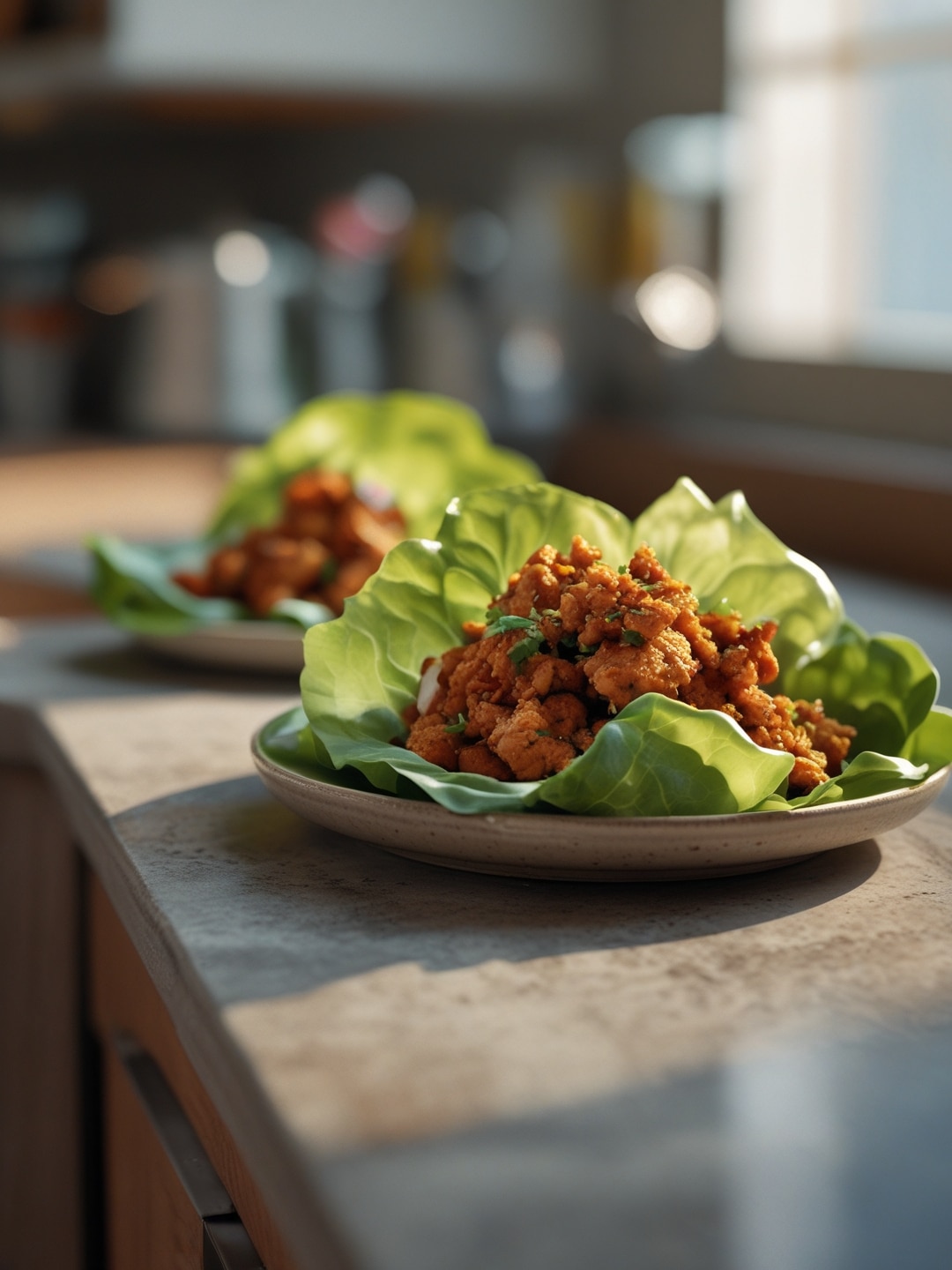 Firecracker Chicken Lettuce Wraps