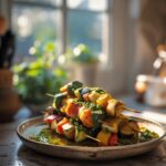 Vegetable Kabobs with Chimichurri Sauce