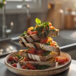 Garden Fresh Bruschetta on Grilled Bread