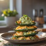 Guacamole and Cheese Stuffed Jalapeños