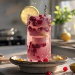 Lemonade with a Raspberry Swirl: A Visual Treat