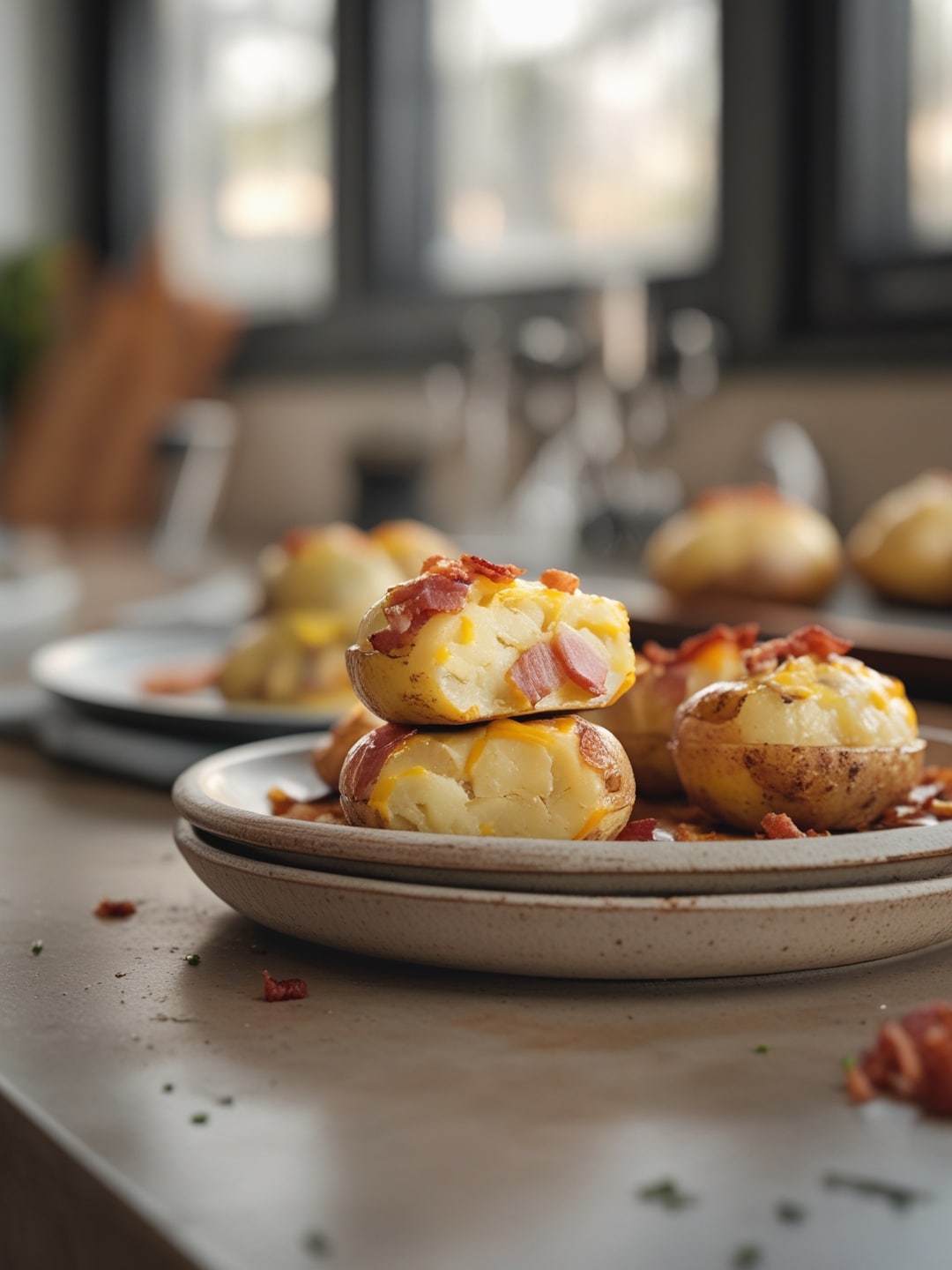 Cheesy Bacon Potato Bombs on the Grill