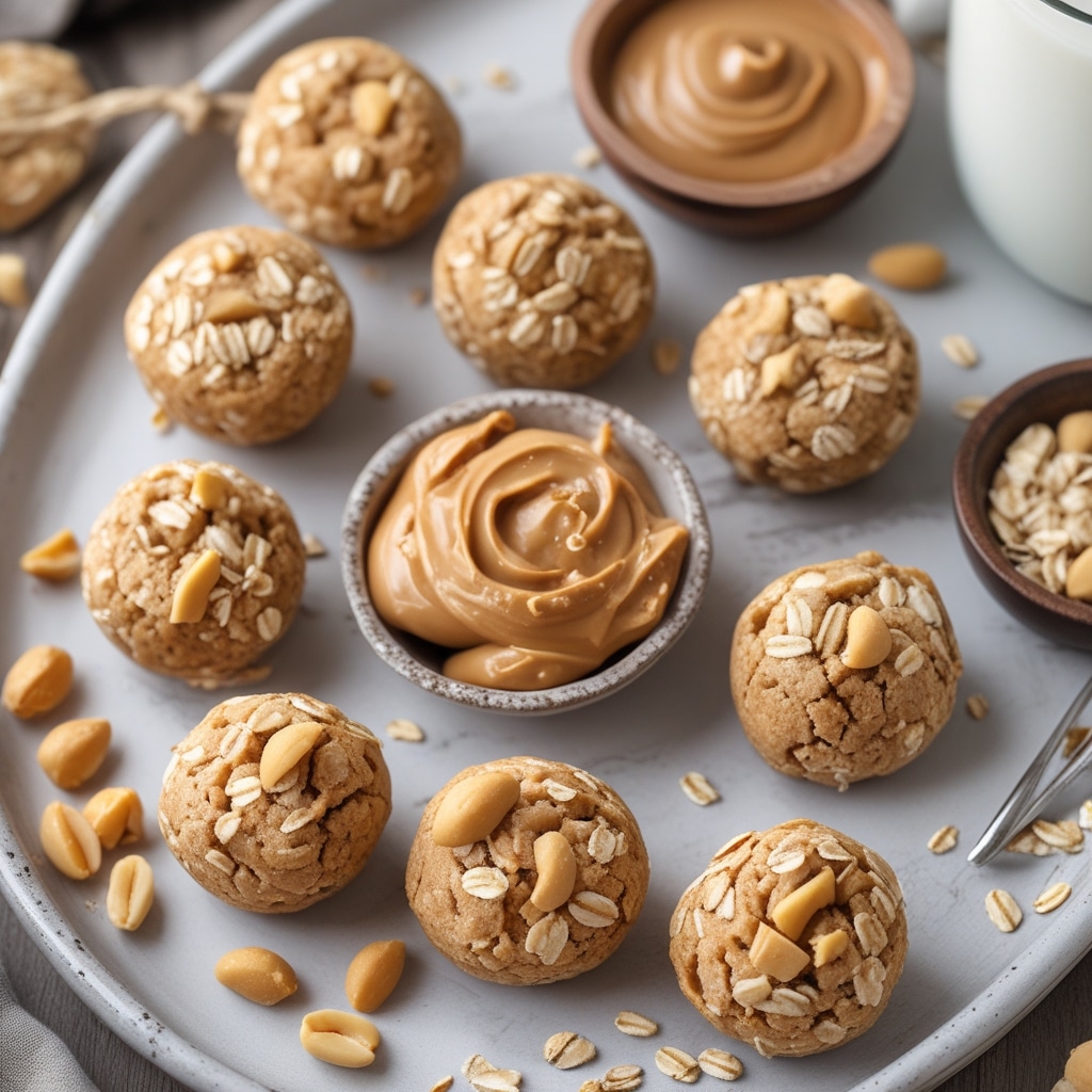 High Protein Peanut Butter Oat Cookie Bites