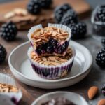 High Protein Blackberry Almond Cups
