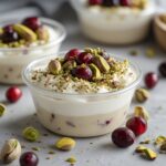 High Protein Pistachio Cranberry Yogurt Cups