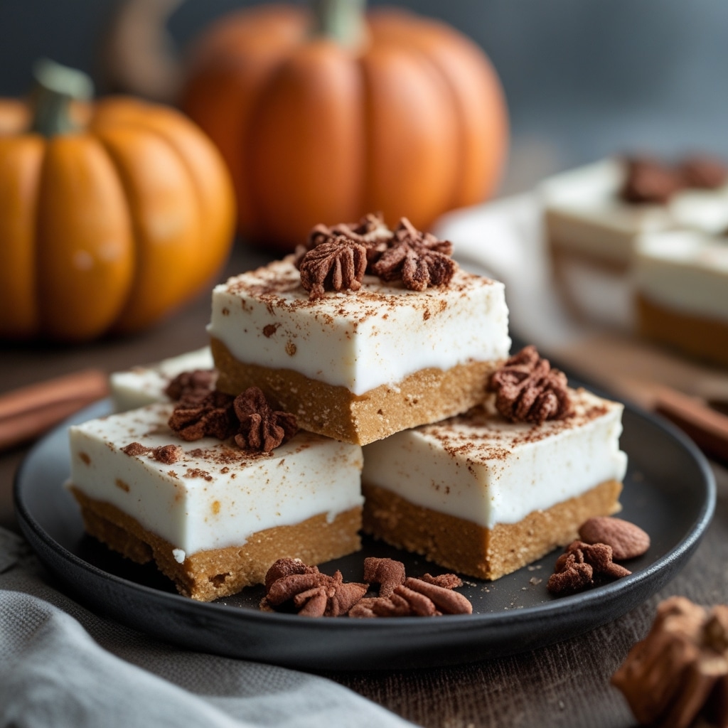 High Protein Pumpkin Spice Yogurt Bars
