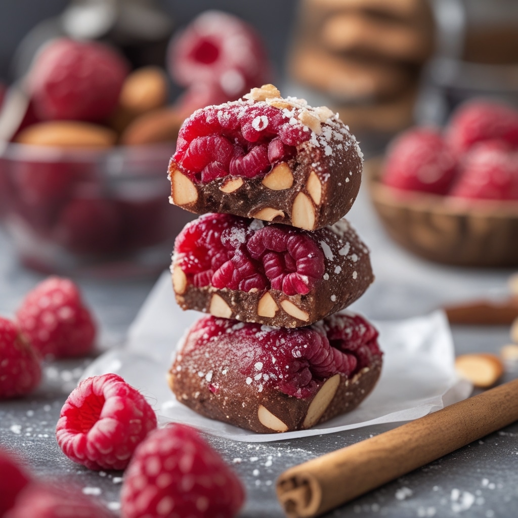 Raspberry Almond Collagen Bites