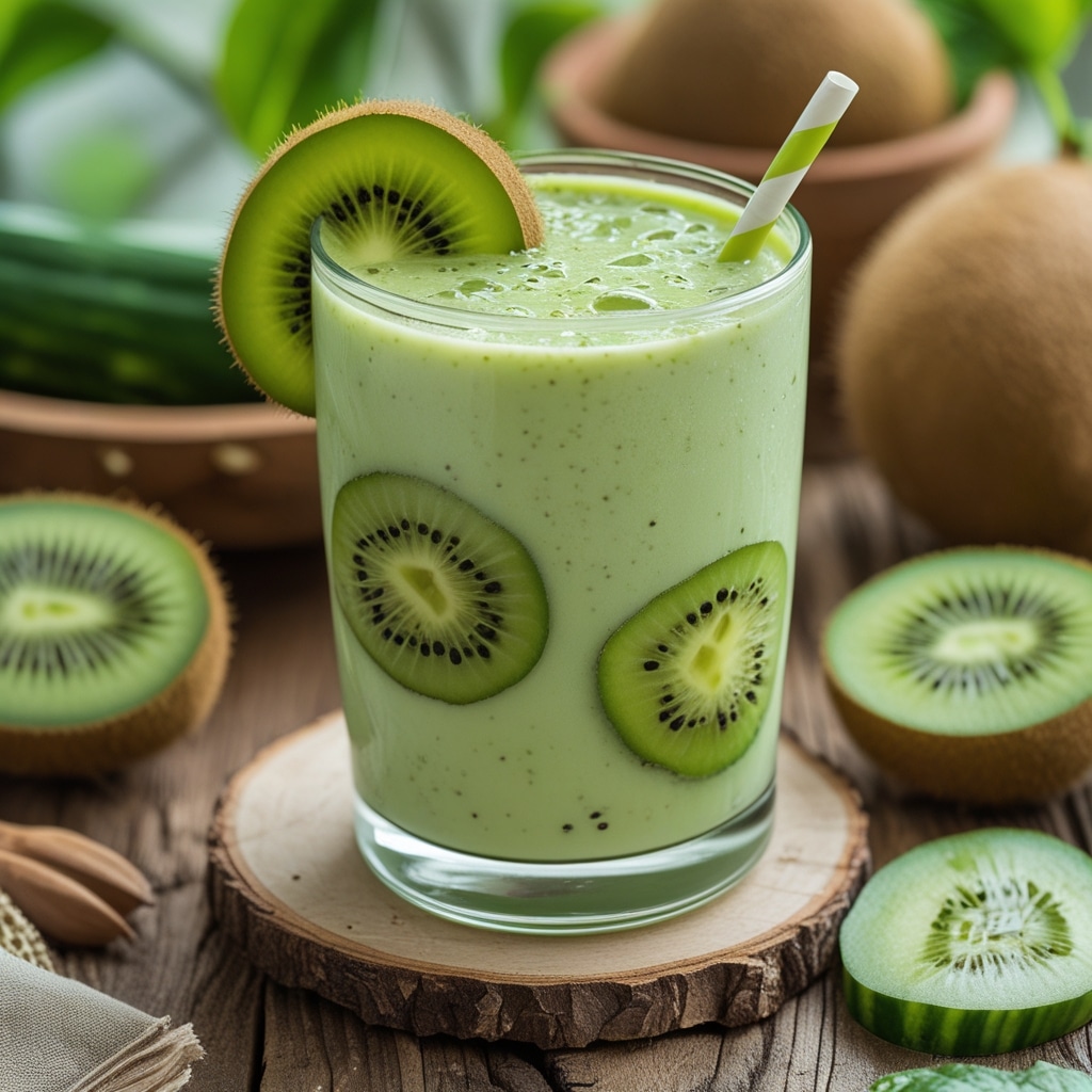 Kiwi Cucumber Beauty Smoothie