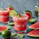 Watermelon Margaritas with Fresh Lime