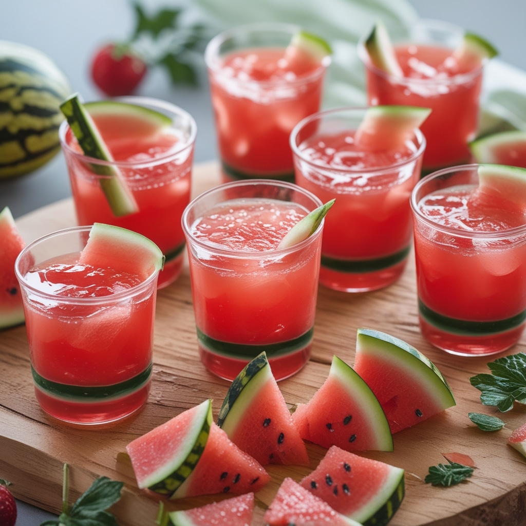 Watermelon Jello Shots for Summer Parties