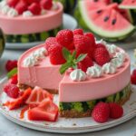 No-Bake Watermelon Cheesecake