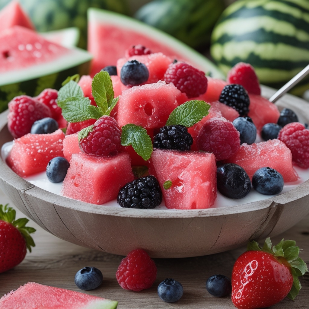Watermelon and Berry Fruit Salad