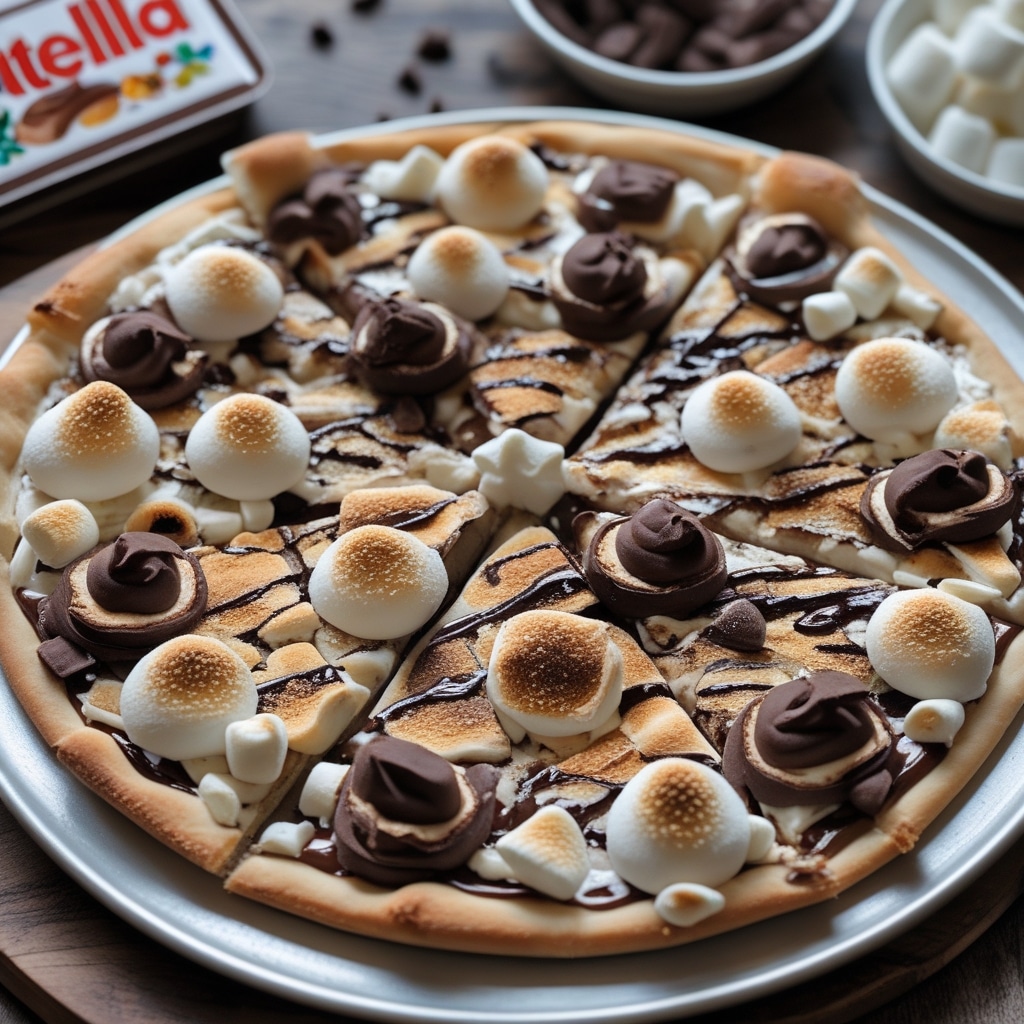 Nutella S'mores Pizza