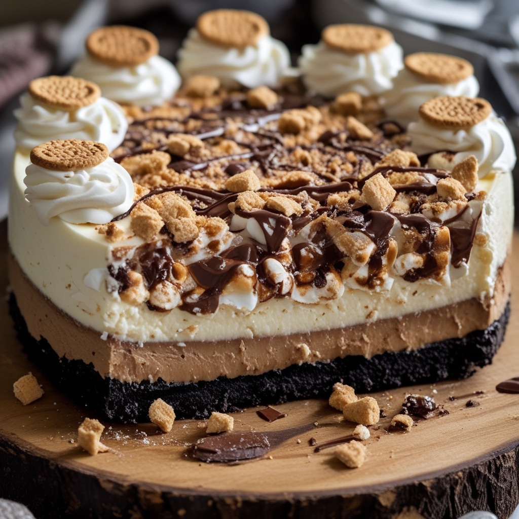 No-Bake S'mores Cheesecake
