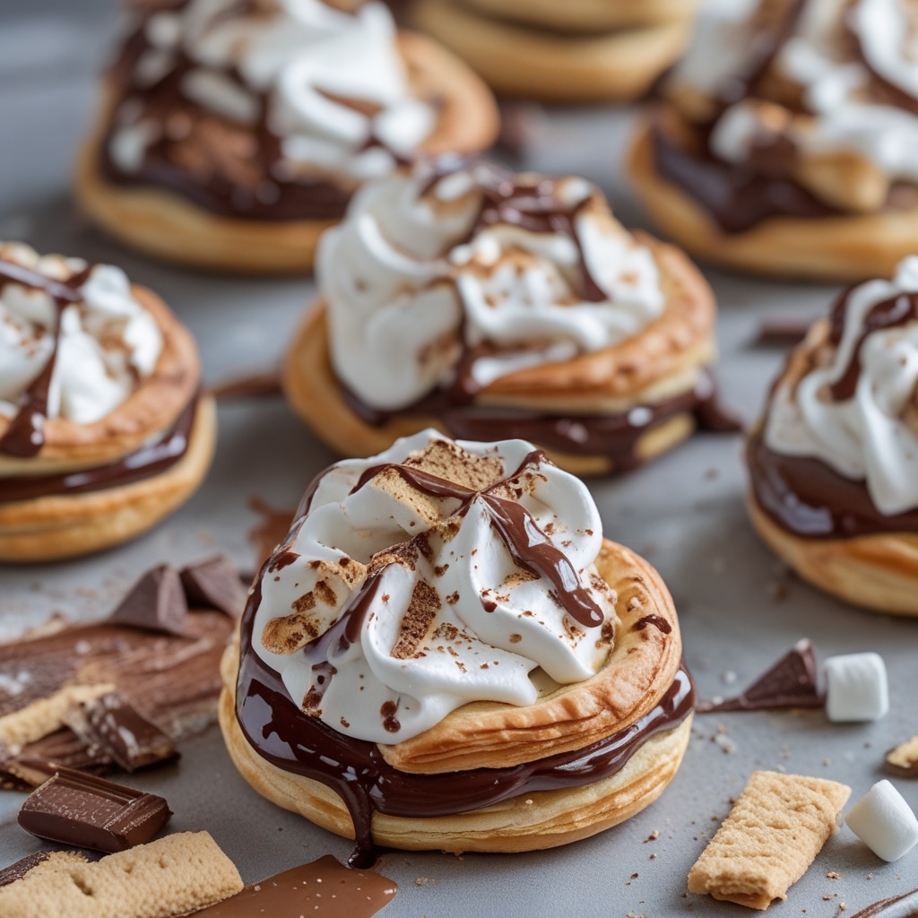 S'mores Puff Pastries with Nutella
