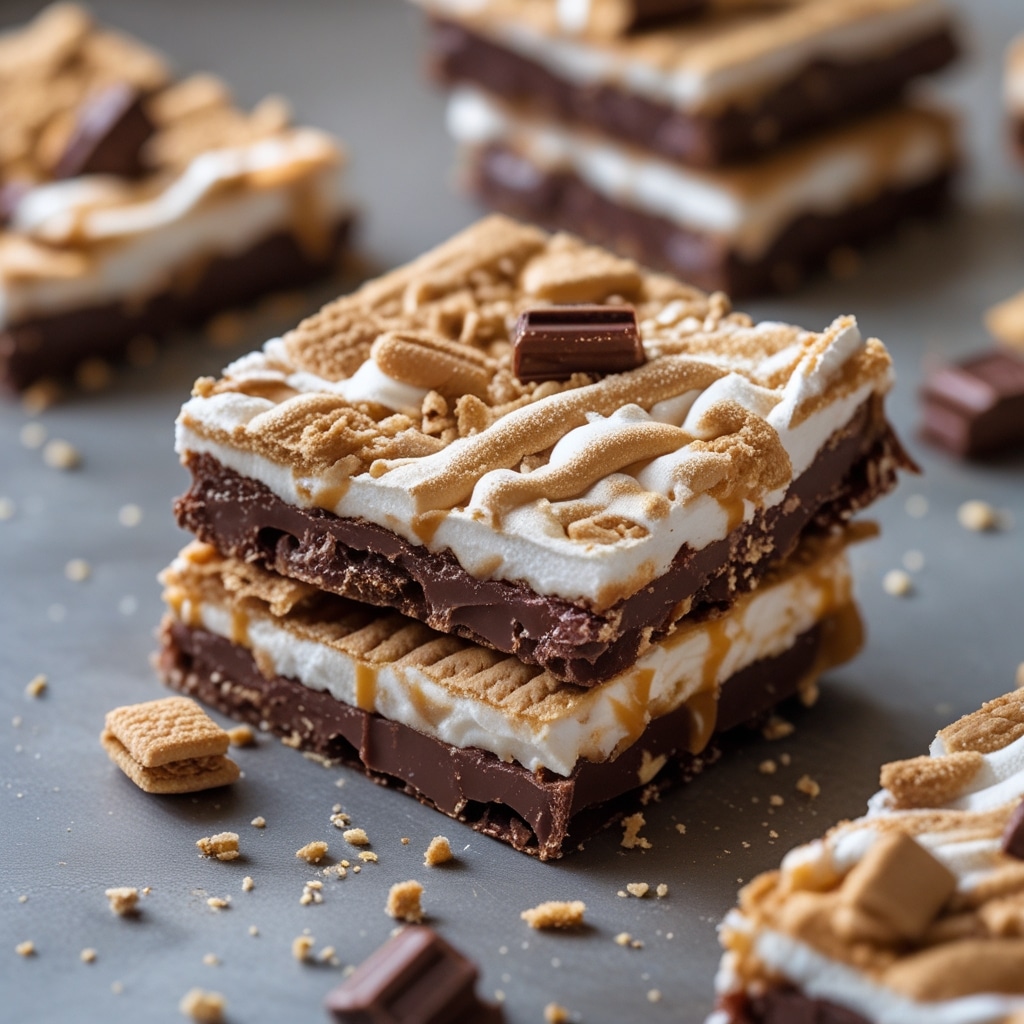 Caramel Macchiato S'mores Bars