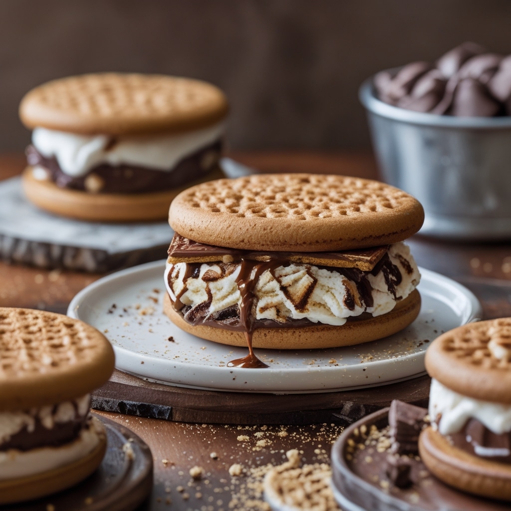 S'mores Ice Cream Sandwiches