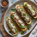 Italian Stuffed Zucchini Boats