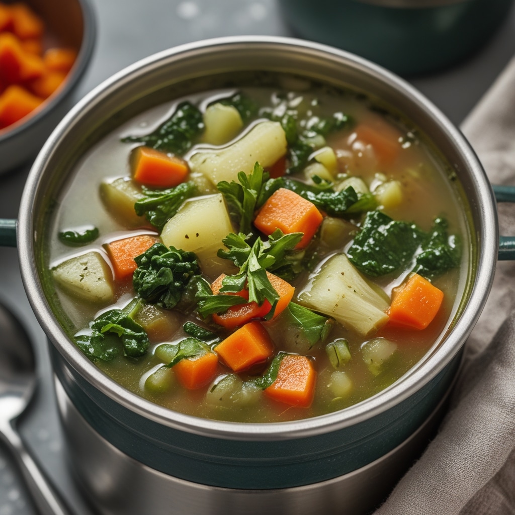Vegetable Soup in a Thermos