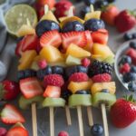 Rainbow Fruit Skewers for Lunch Boxes