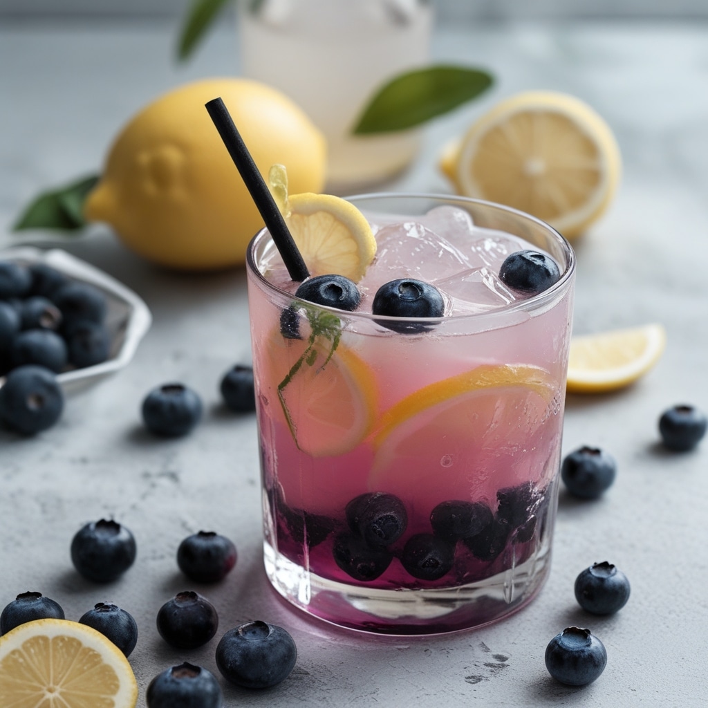 Zesty Lemonade and Blueberry Smash