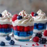 Red, White & Blue Layered Jelly Cups