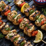 Grilled Herb Lemon Chicken Skewers for Independence Day