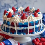 Red, White, and Blue Jello Cake