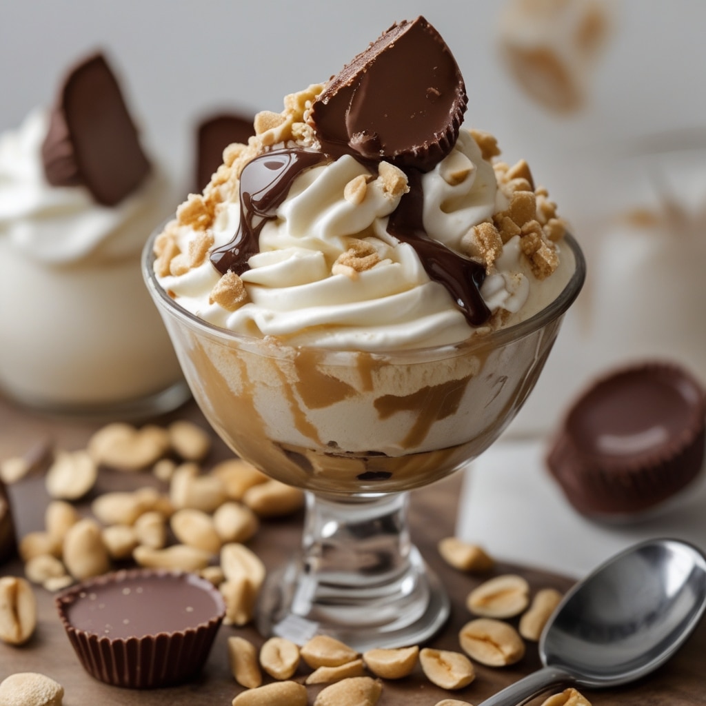 Peanut Butter Cup Ice Cream Sundae