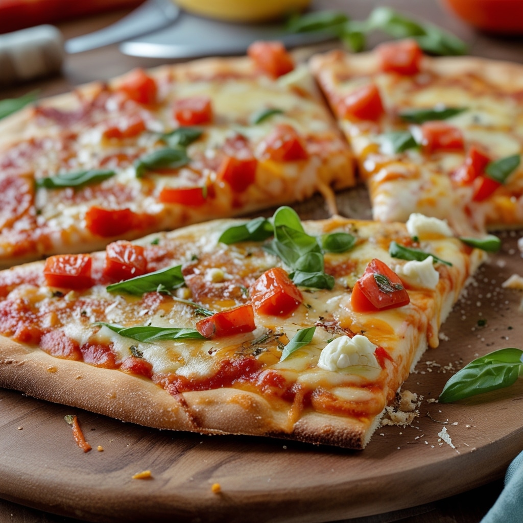 Buffalo Cheese Pizza with a Kick of Flavor