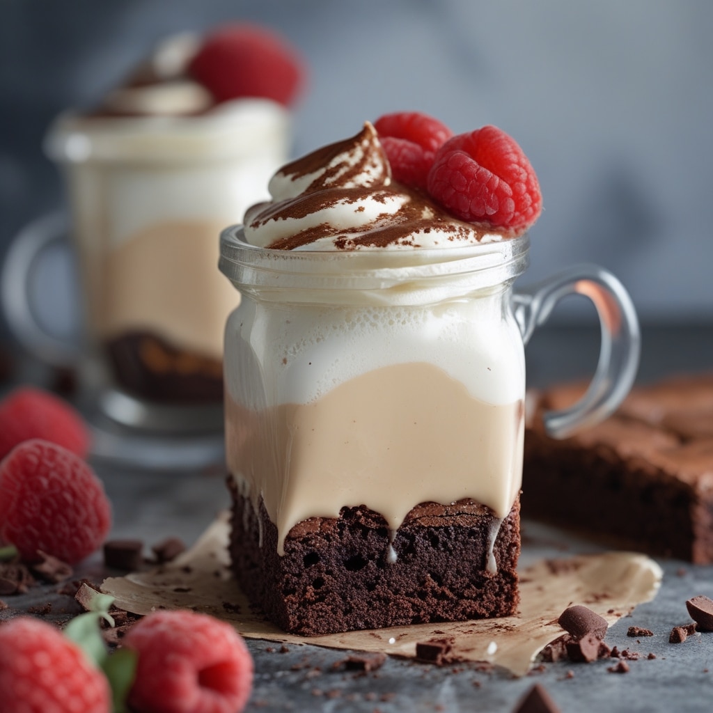 Affogato Style Brownies