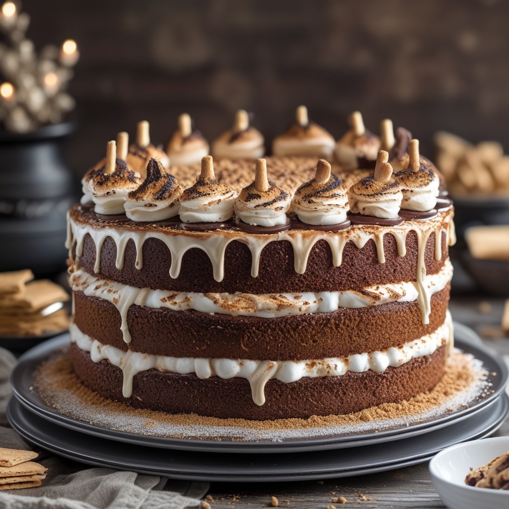 S'mores Layer Cake: A Showstopper Dessert