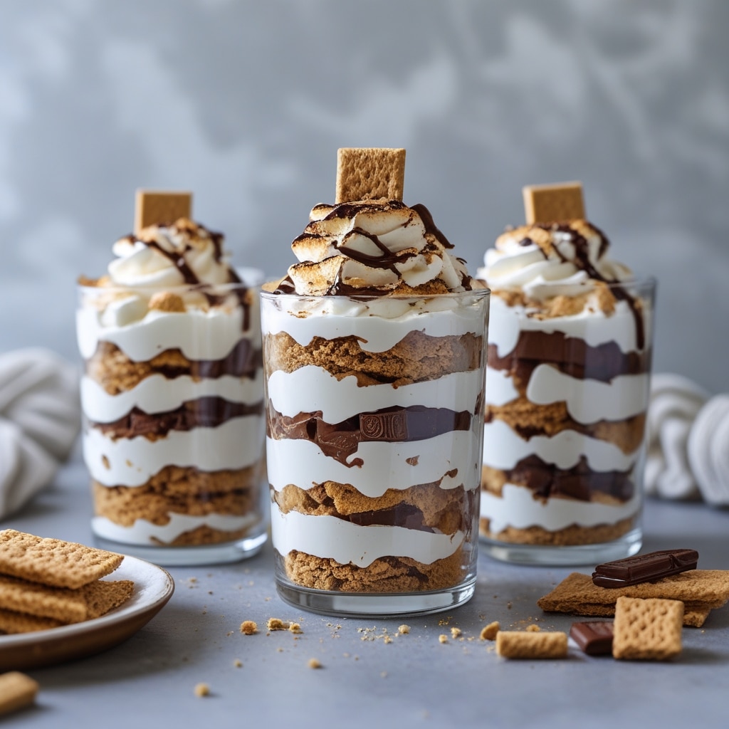 Layered S'mores Parfaits: Beautiful Desserts